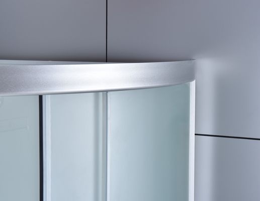 Mat Glass Shower Door Enclosures Aluminum Frame 1-1.2mm